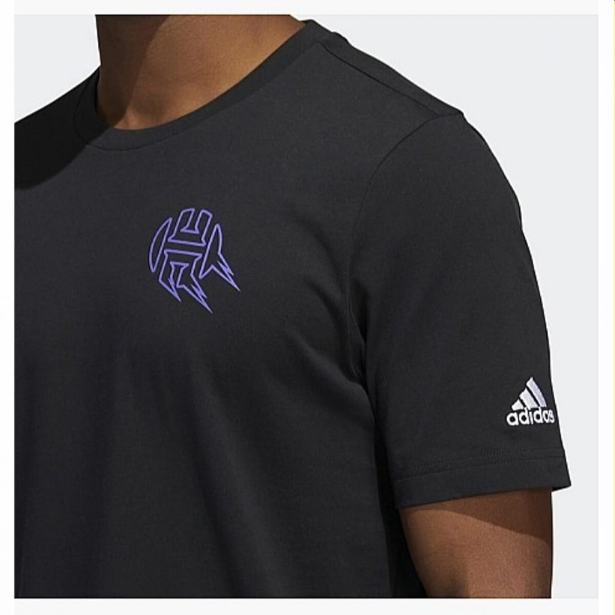 Футболка чоловіча ADIDAS AVATAR JAMES HARDEN GRAPHIC TEE  H62292 - Зображення №3