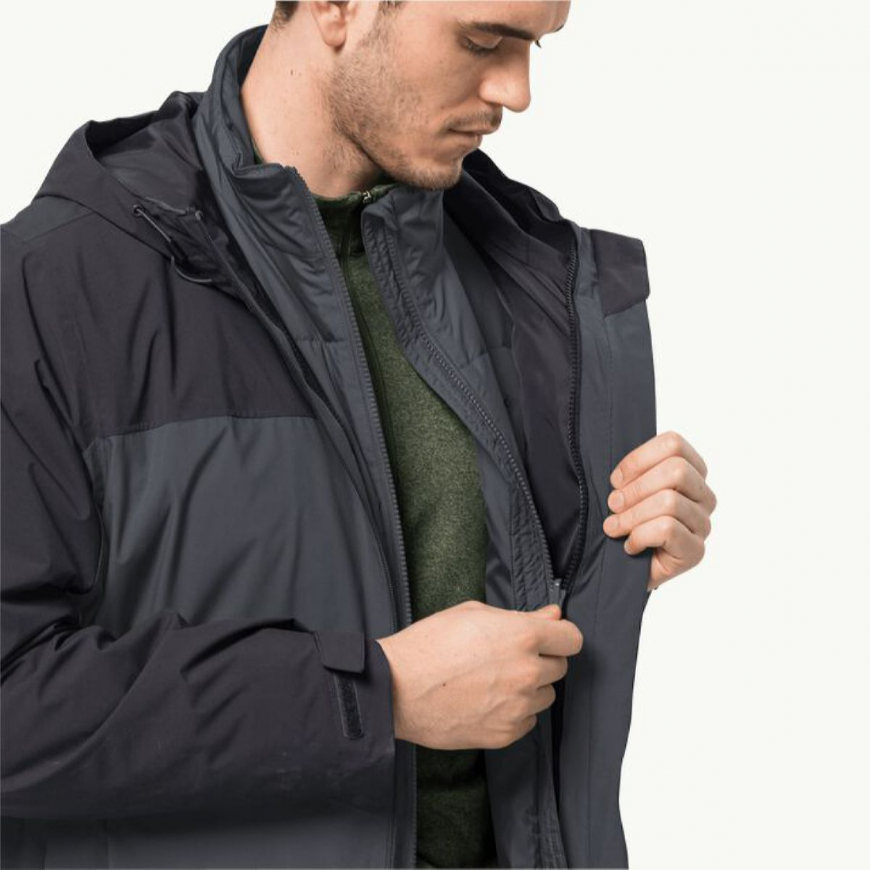 Куртка чоловіча Jack Wolfskin  3 в 1 FELDBERG 3IN1 JKT 1115271 - Зображення №9