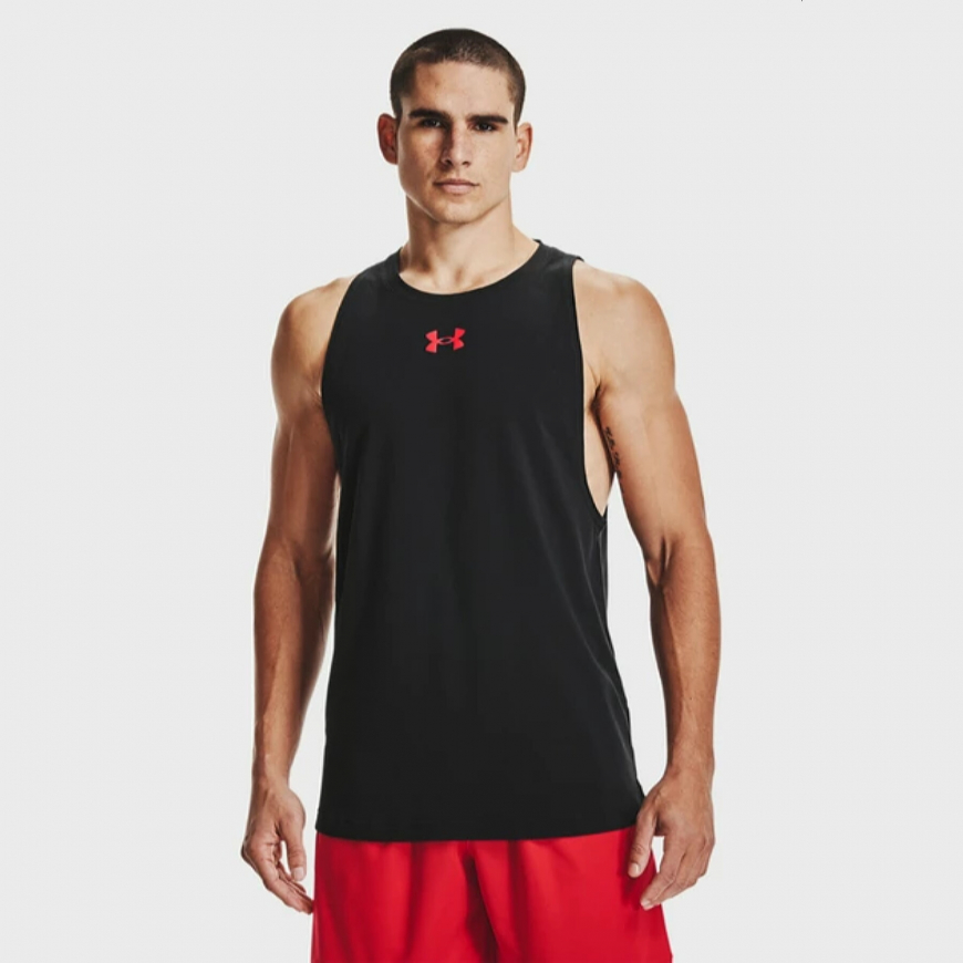 Майка чоловіча Under Armour BASELINE COTTON TANK 1361901-001 - Зображення