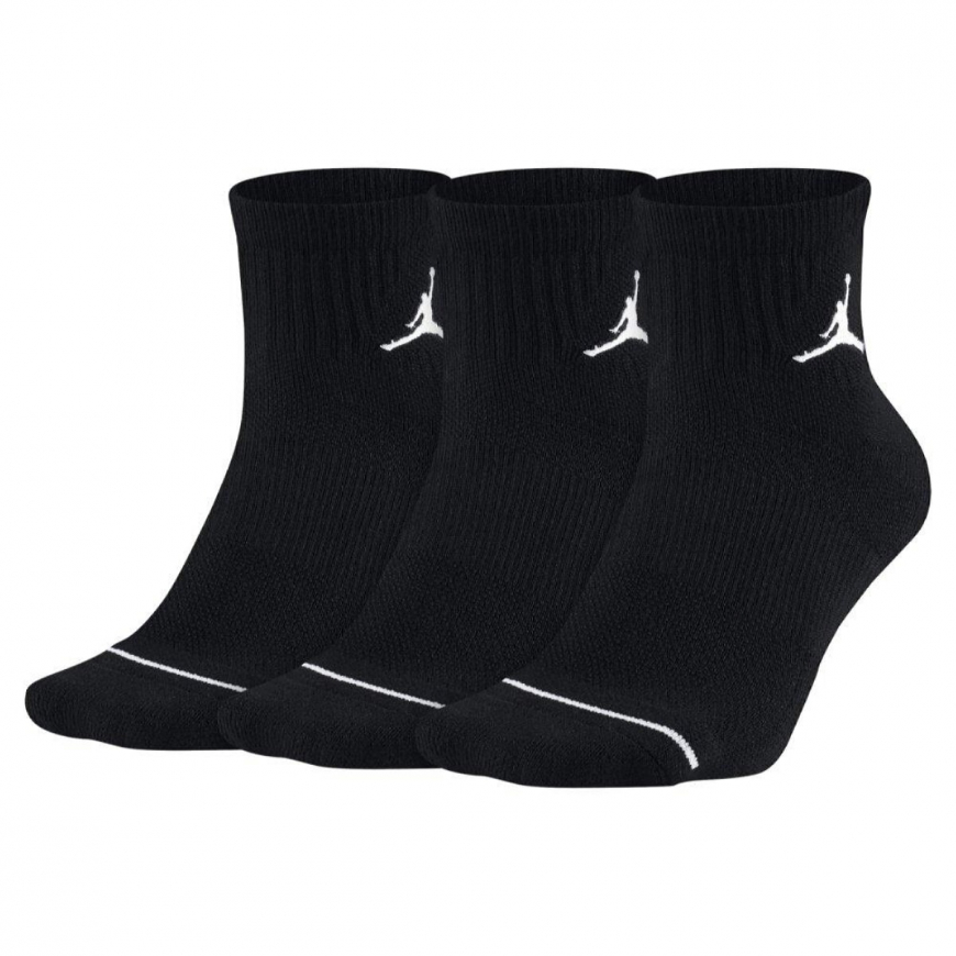 Баскетбольні шкарпетки NIKE (3 пари) Jordan Jumpman Quarter Dri-Fit SX5544-010 - Зображення