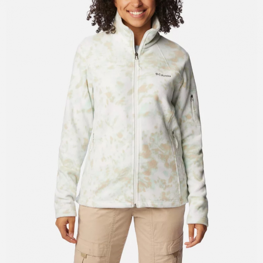 Джемпер флісовий жіночий Columbia Fast Trek™ Printed Fleece Jacket 1622211 - Зображення