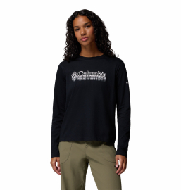 Жіночий лонгслів Columbia Rolling Bend Graphic LS Crew 2135231 Жіночий лонгслів Columbia Rolling Bend Graphic LS Crew 2135231