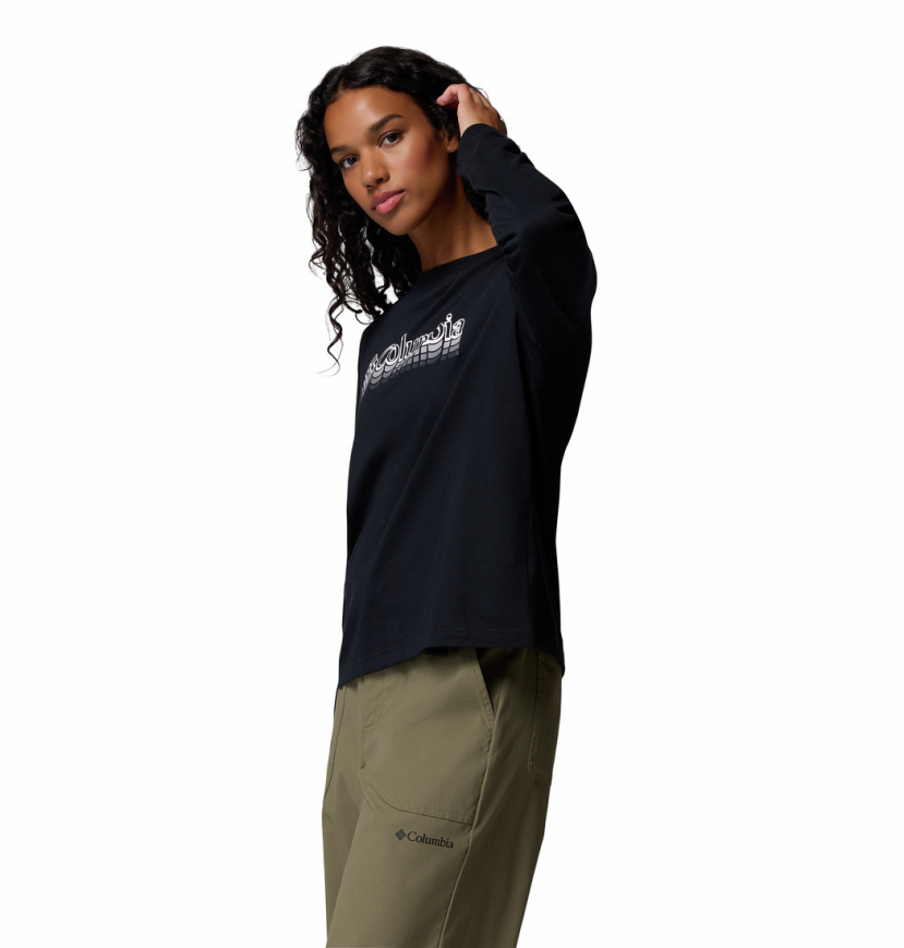 Жіночий лонгслів Columbia Rolling Bend Graphic LS Crew 2135231 Жіночий лонгслів Columbia Rolling Bend Graphic LS Crew 2135231 - Зображення №2