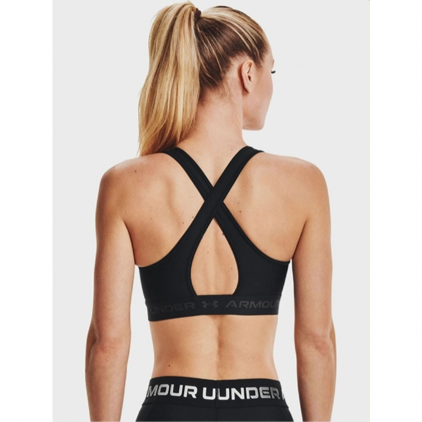 Топ Under Armour Crossback Mid Bra-Blk 1361034-001 - Зображення №2