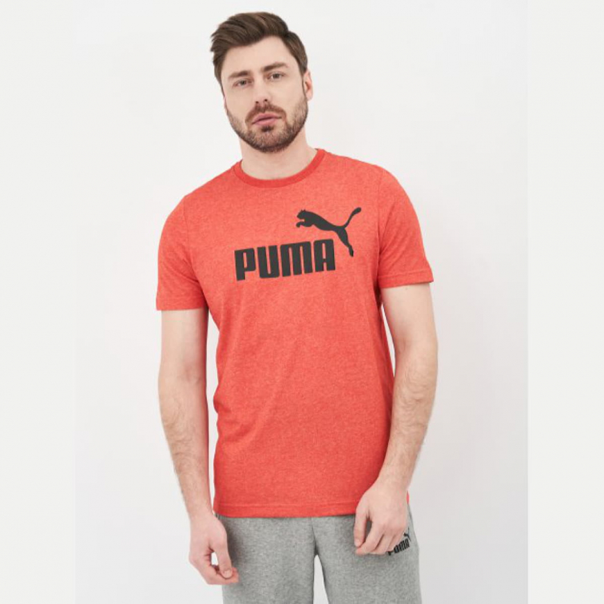 Футболка чоловіча Puma Ess Heather Tee 58673611 - Зображення