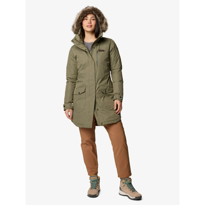 Куртка утеплена жіноча Columbia Suttle Mountain™ Long Insulated Jacket 1799751 - Зображення