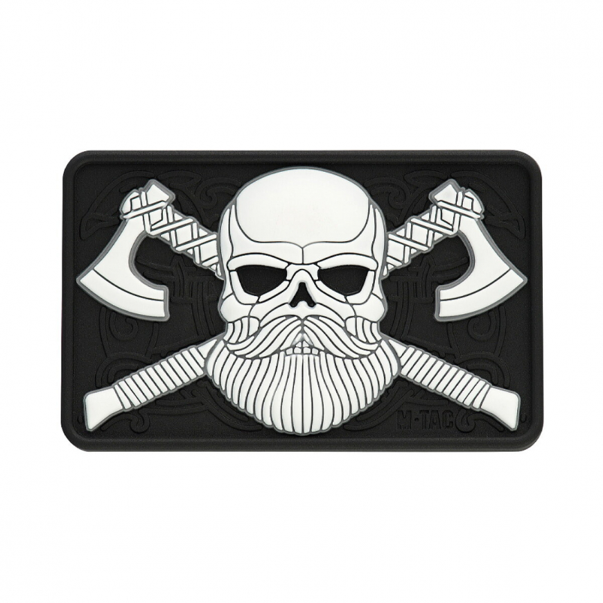 Нашивка 51113236 Bearded Skull 3D M-TAC - Зображення