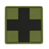 Нашивка M-TAC Medic Cross Square PVC Olive/Black  51124102  - Зображення №1