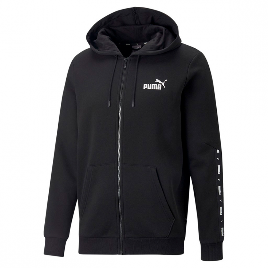 Толстовка чоловіча Puma ESS+ Tape Full-Zip Hoodie 67027001 - Зображення