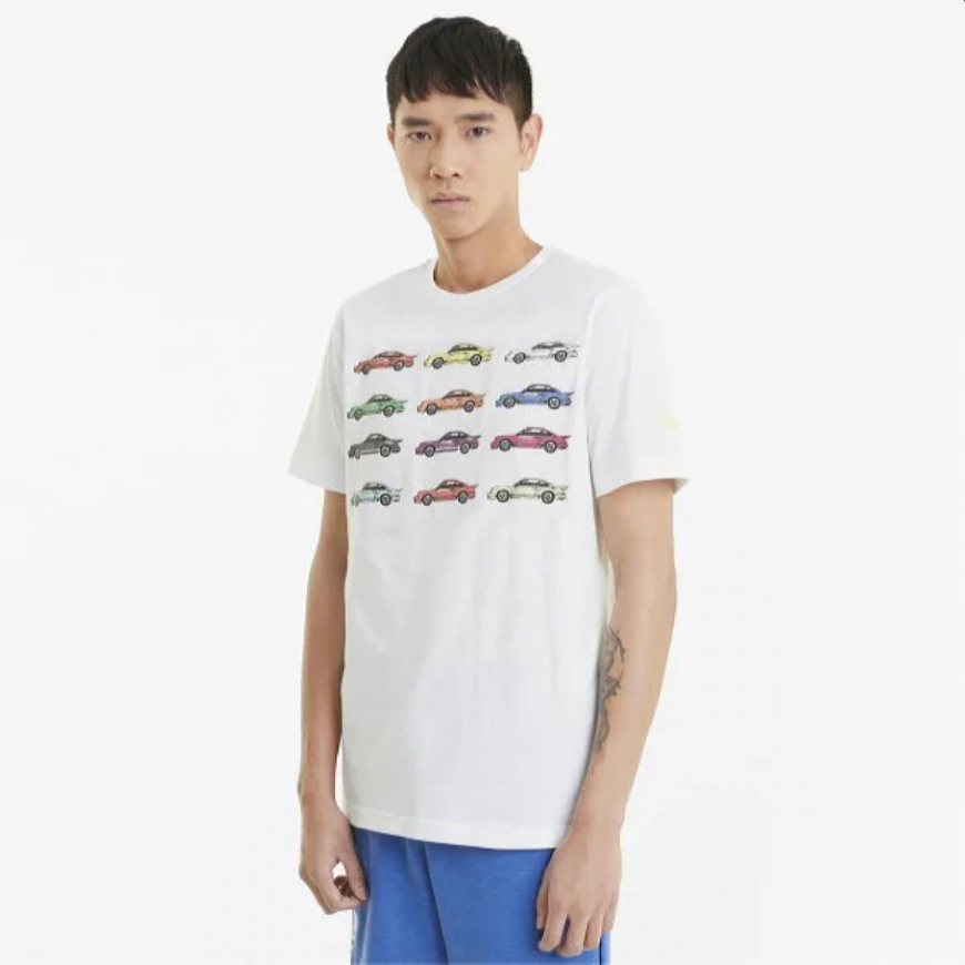 ФУТБОЛКА PUMA  PORSCHE LEGACY STATEMENT MEN'S TEE 59972108  - Зображення №3