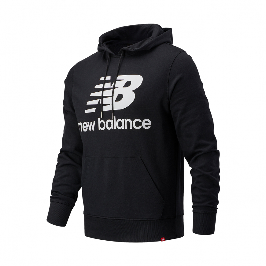 Худі New Balance Essentials Stacked Logo MT03558BK - Зображення