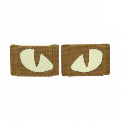 Нашивка TIGER EYES LASER CUT (ПАРА) COYOTE 51140005  M-TAC