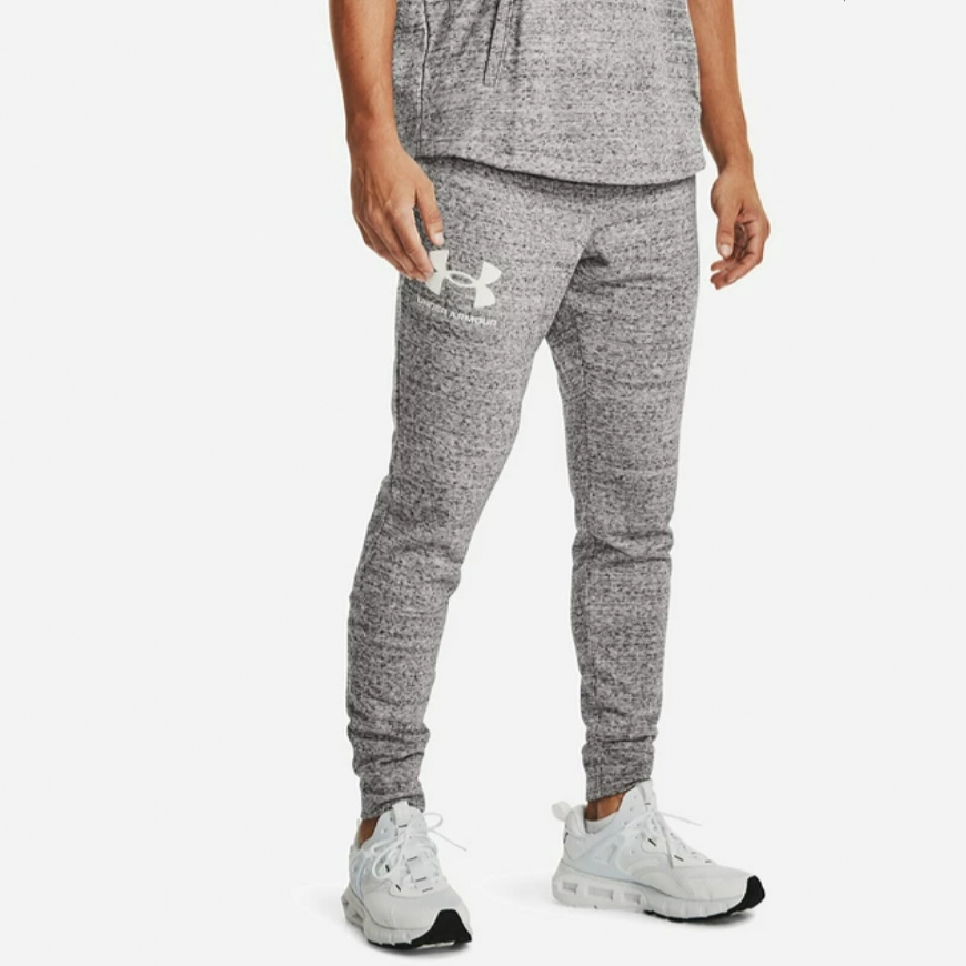 Спортивні штани чоловічі Under Armour Ua Rival Terry Jogger 1361642-112 - Зображення