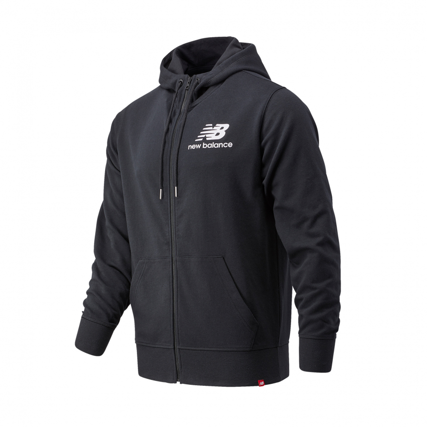 Спортивна куртка New Balance Essentials Stacked Full Zip MJ03558BK - Зображення