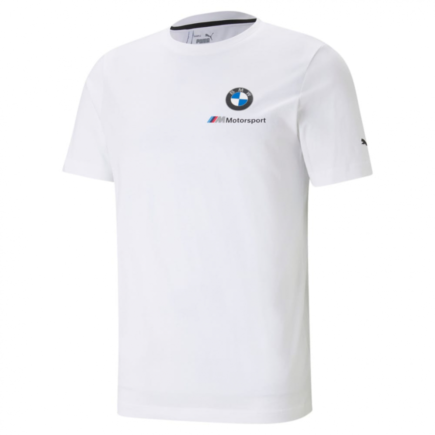 Футболка чоловіча PUMA BMW M MOTORSPORT ESSENTIALS SMALL LOGO MEN'S TEE 59953502 - Зображення №4