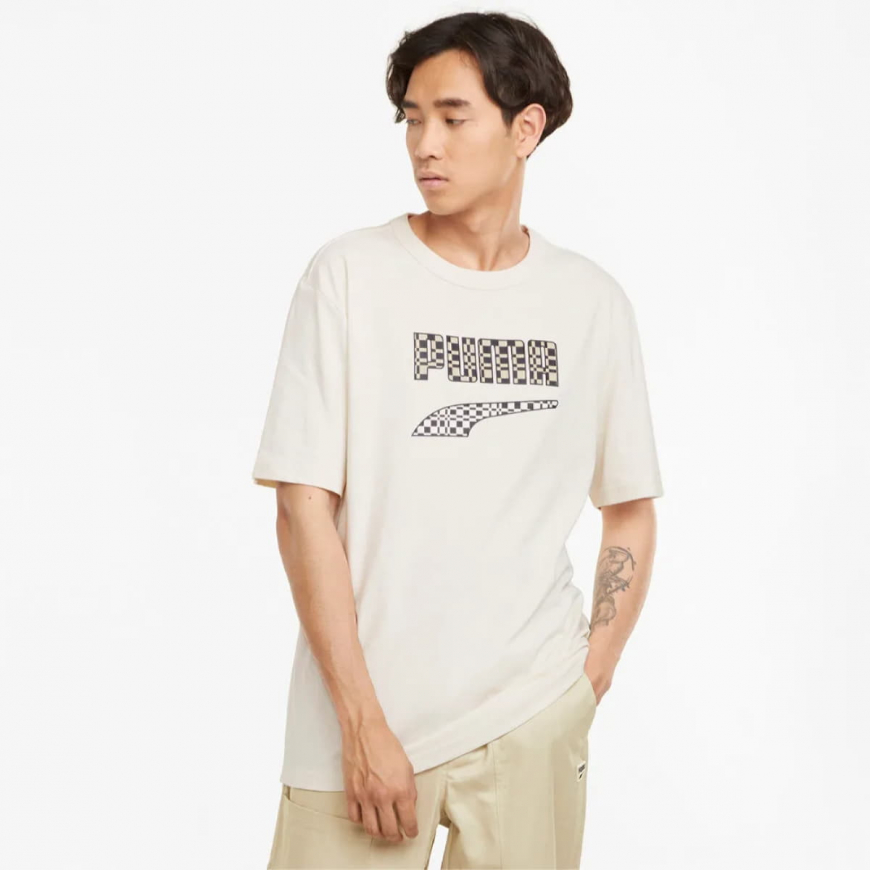 Футболка чоловіча PUMA DOWNTOWN LOGO MEN'S TEE 53248873 - Зображення