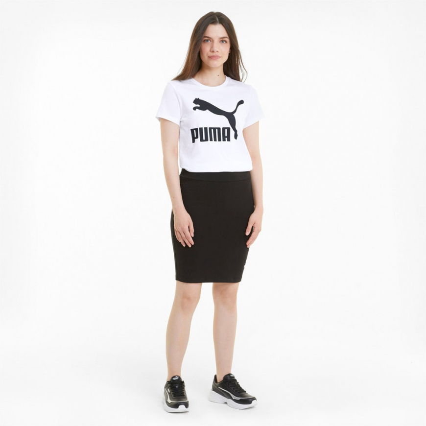 Футболка жіноча Puma CLASSICS LOGO WOMEN'S TEE 53007602 - Зображення №3