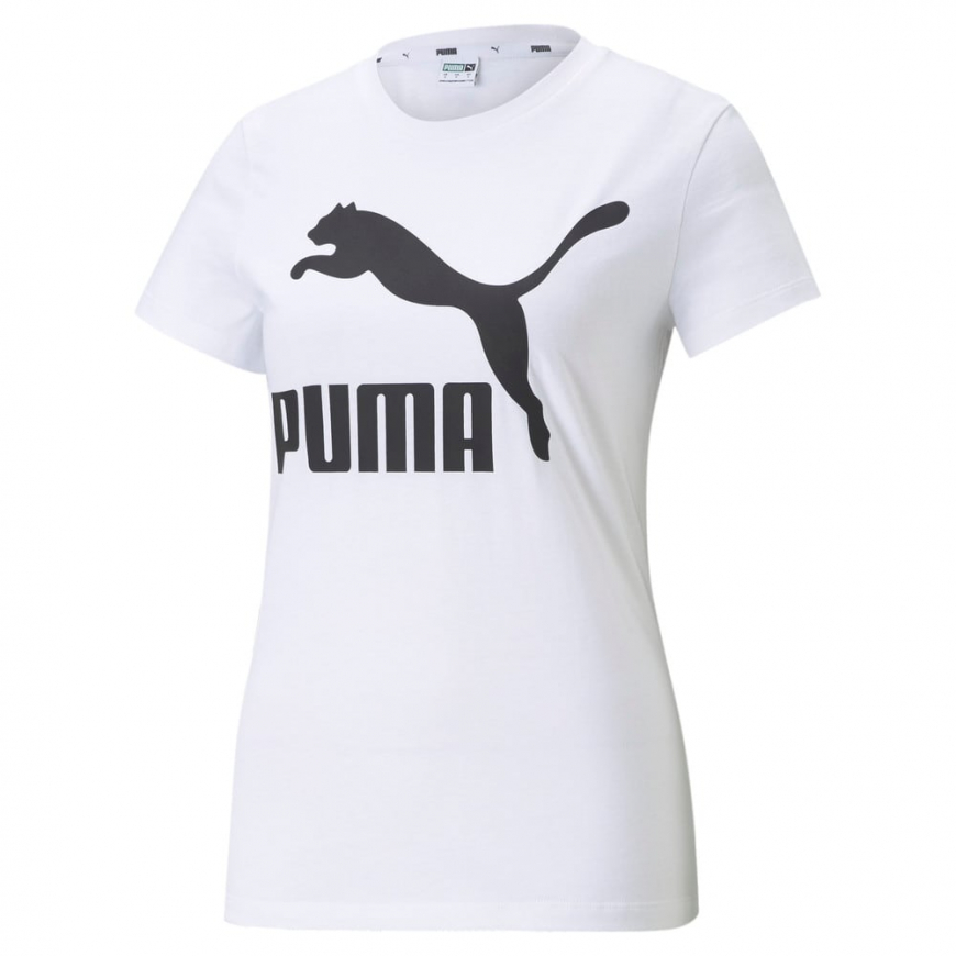 Футболка жіноча Puma CLASSICS LOGO WOMEN'S TEE 53007602 - Зображення №4