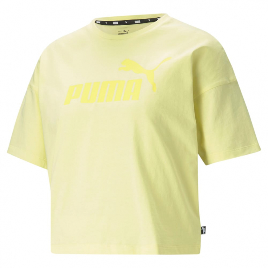 Топ Puma ESSENTIALS LOGO CROPPED WOMEN'S TEE 8686640 - Зображення №4