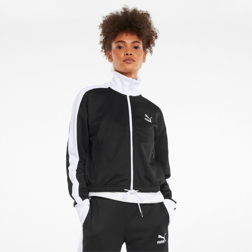 Олімпійка жіноча PUMA ICONIC T7 CROPPED PT WOMEN'S JACKET 53162301 - Зображення