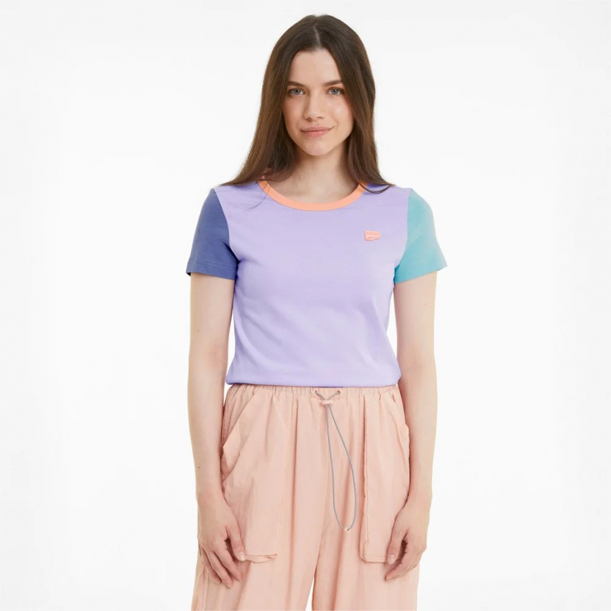 Футболка жіноча Puma DOWNTOWN SMALL LOGO WOMEN'S TEE 59965716 - Зображення