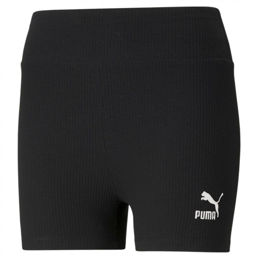 Шорти жіночі PUMA CLASSICS WOMEN'S RIBBED SHORT LEGGINGS 53253801 - Зображення