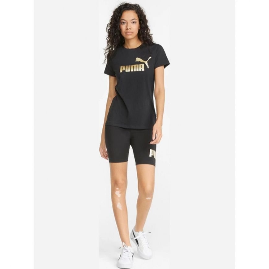 Футболка жіноча Puma Ess+ Metallic Logo Tee 84830301 - Зображення №3