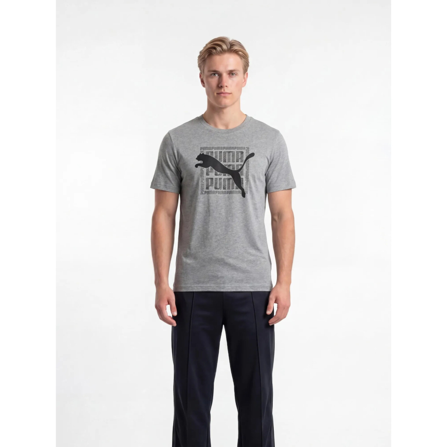 Футболка чоловіча PUMA GRAPHIC Wording Tee 69177503 - Зображення