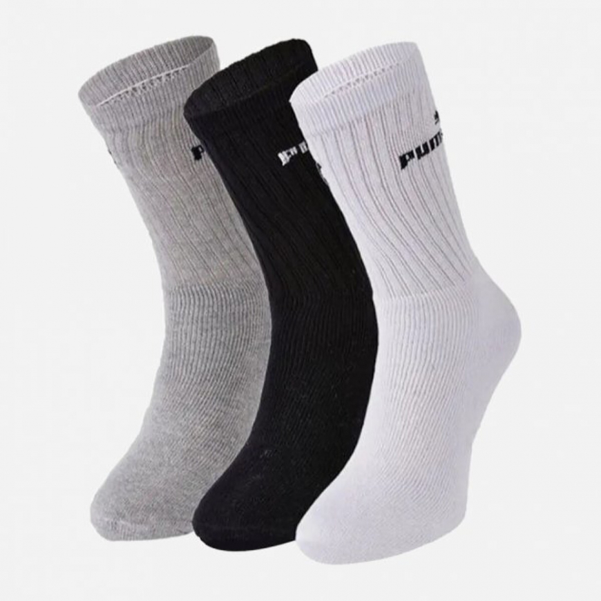 Шкарпетки чоловічі Puma Sport Sock 3 Pack Outlets 88329610 - Зображення