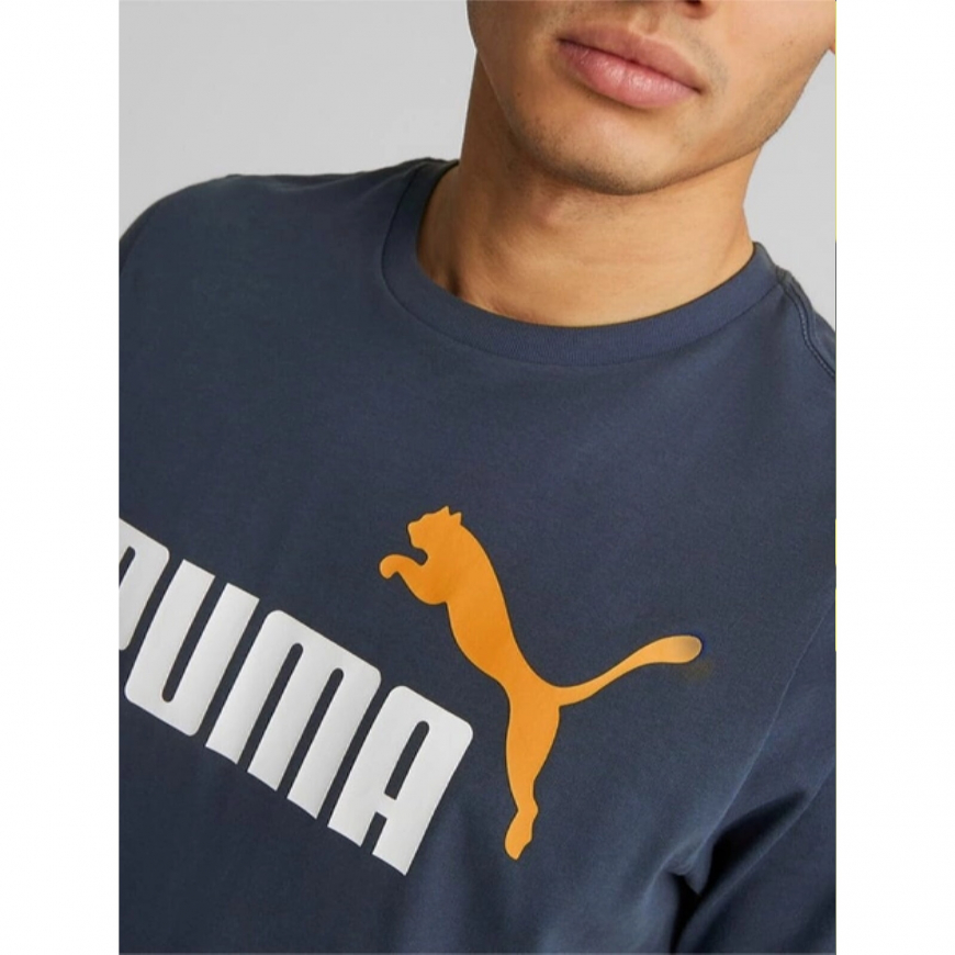 Футболка чоловіча Puma ESS+ 2 Col Logo Tee 5867591 - Зображення №4