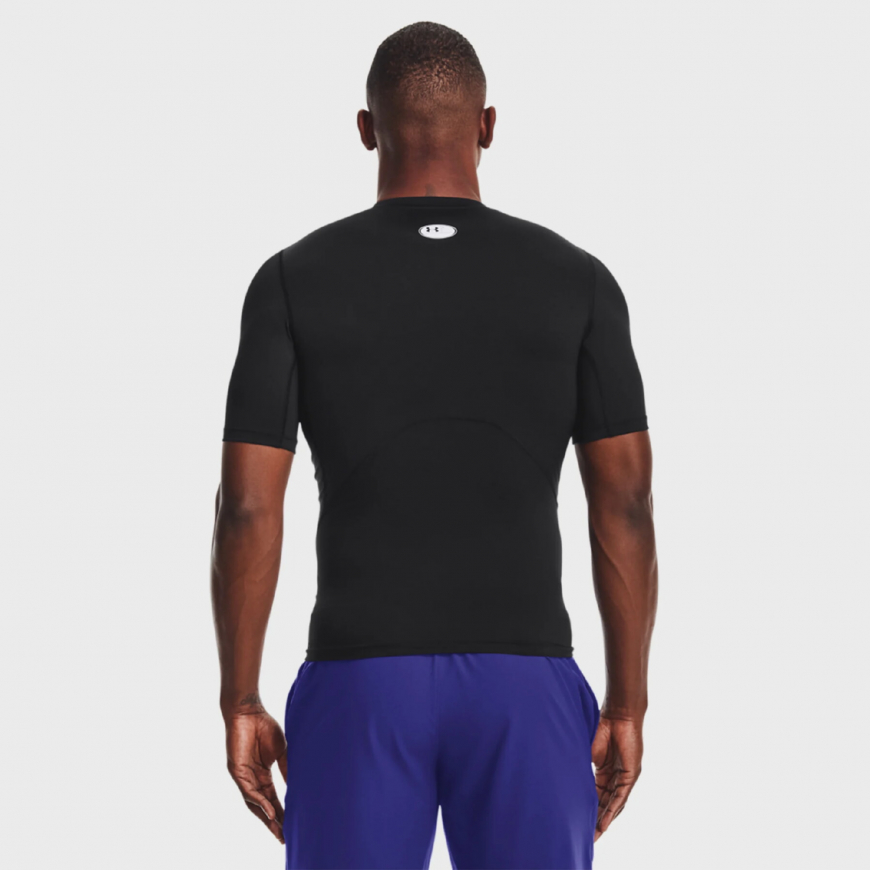 Футболка чоловіча Under Armour HG Armour Comp SS-BLK 1361518-001 - Зображення №2