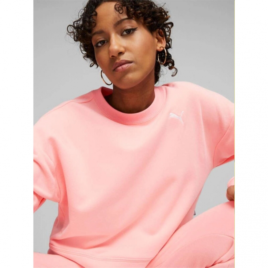 Puma shop pink sweatshirt