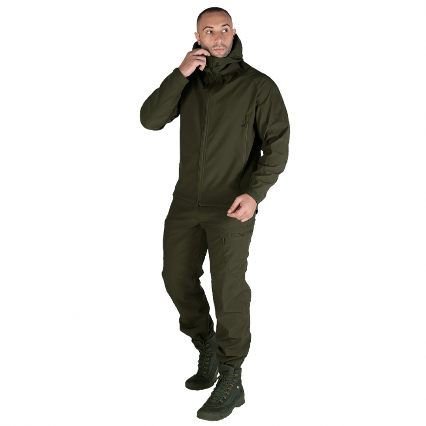 Костюм тактичний чоловічий CAMO-TEC SOFTSHELL 3.0 OLIVE 6562 - Зображення