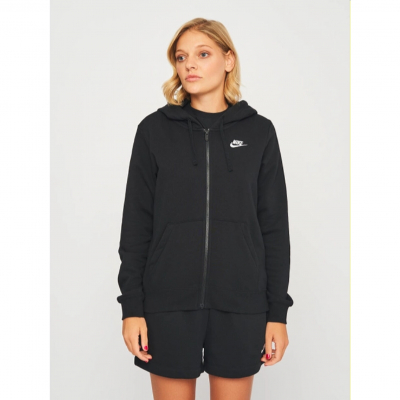 Толстовка жіноча утеплена Nike W Nsw Club Flc Fz Hoodie Std DQ5471-010