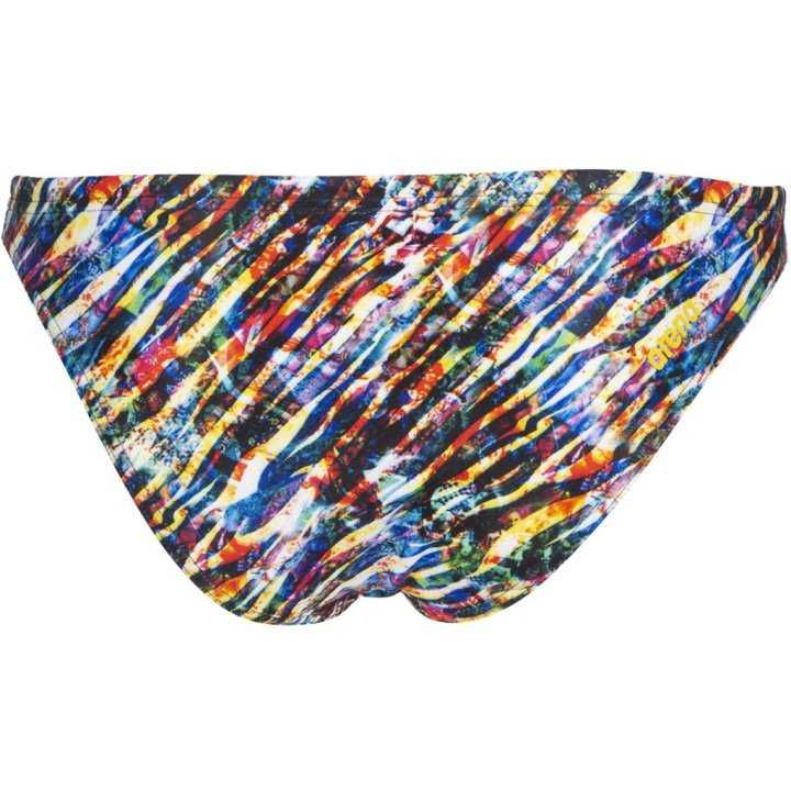 Плавки жіночі Arena  Real Brief Bikini Bottom Women - Black-Multi-Black  001113-504 - Зображення №8