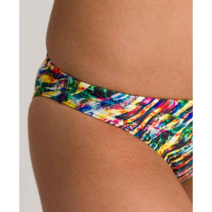 Плавки жіночі Arena  Real Brief Bikini Bottom Women - Black-Multi-Black  001113-504 - Зображення №3