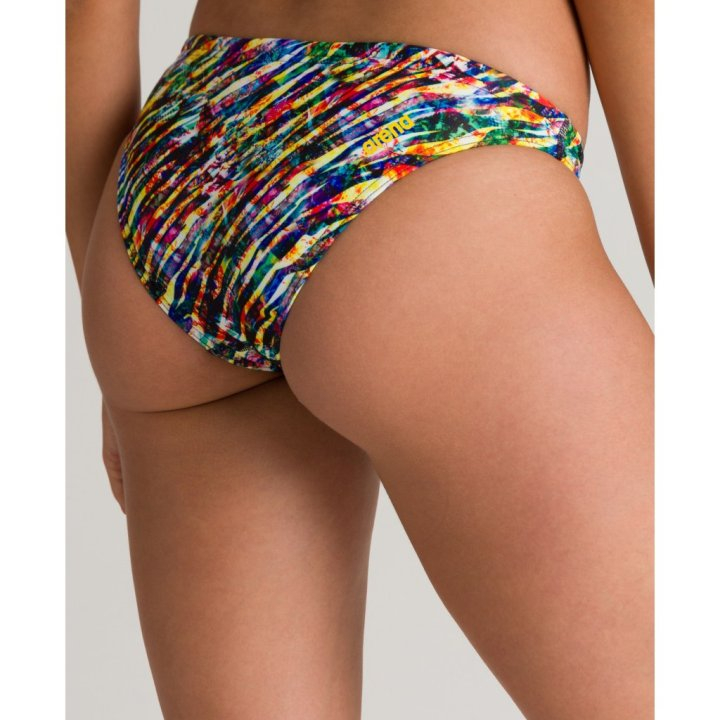 Плавки жіночі Arena  Real Brief Bikini Bottom Women - Black-Multi-Black  001113-504 - Зображення №5