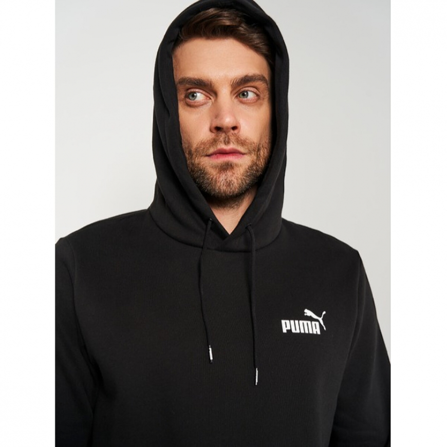 Худі утеплене на флісі чоловіче Puma Ess Small Logo Hoodie Fl 58669001 - Зображення №4