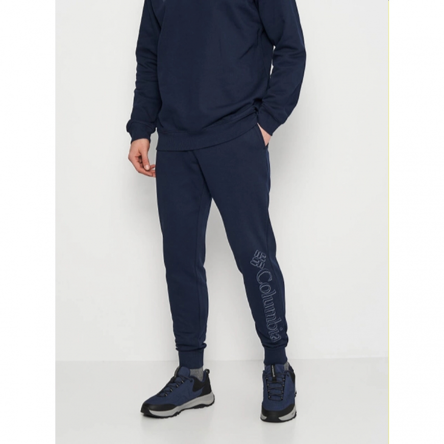 Спортивні штани чоловічі на флісі Columbia M CSC Logo Fleece Jogger II 1911601 - Зображення