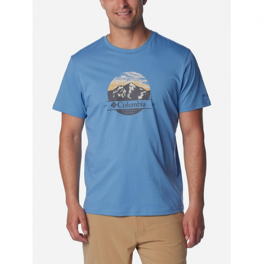 Футболка чоловіча Columbia Path Lake Graphic Tee II 1934811-484 - Зображення