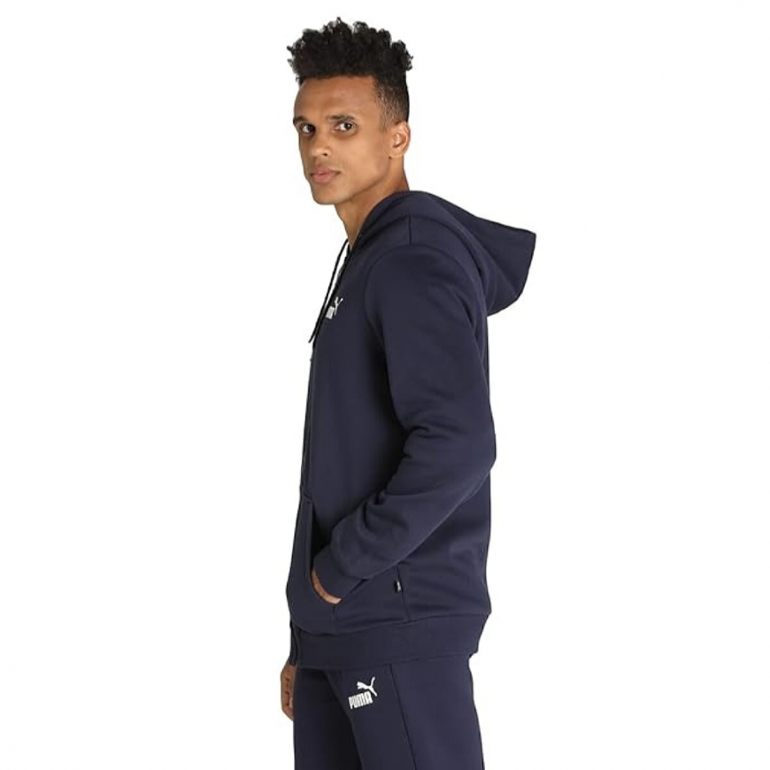 Джемпер чоловічий Puma Cotton Men Ess Small Logo Fz Hooded Neck Regular Fit Hoodie Fl 58670206 - Зображення №5