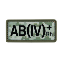 Нашивка M-TAC 51366030 група крові AB(IV) RH(+)