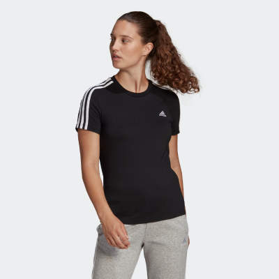 Футболка ADIDAS  Essentials Slim 3-Stripes GL0784