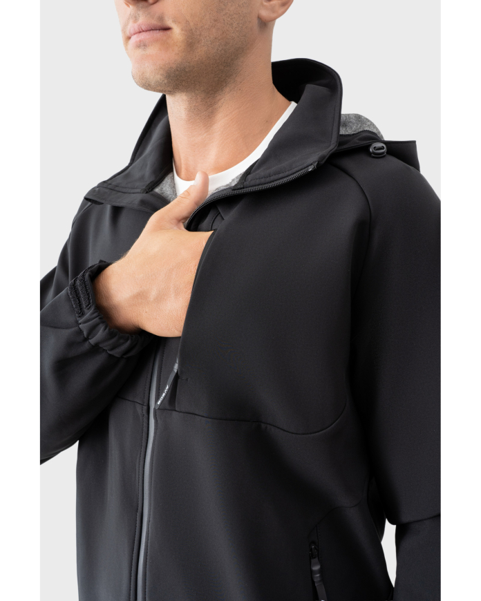 Вітровка   AVECS чорна з матеріалу Softshel 50559B/1 - Зображення №2
