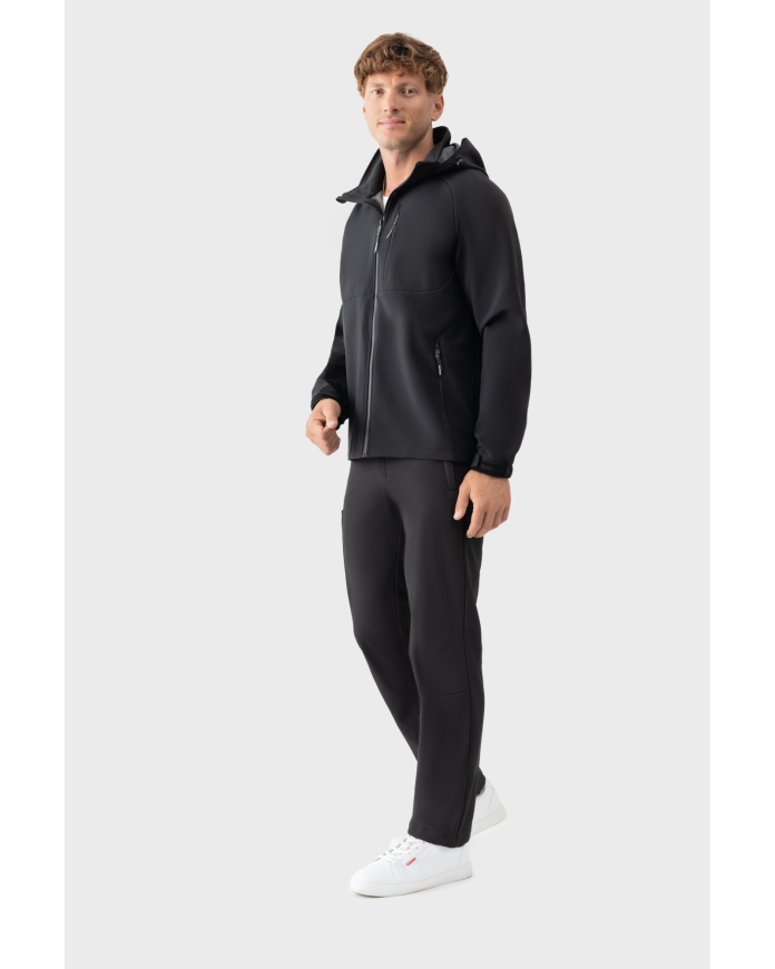 Вітровка AVECS чорна з матеріалу Softshel 50559/1 - Зображення №5