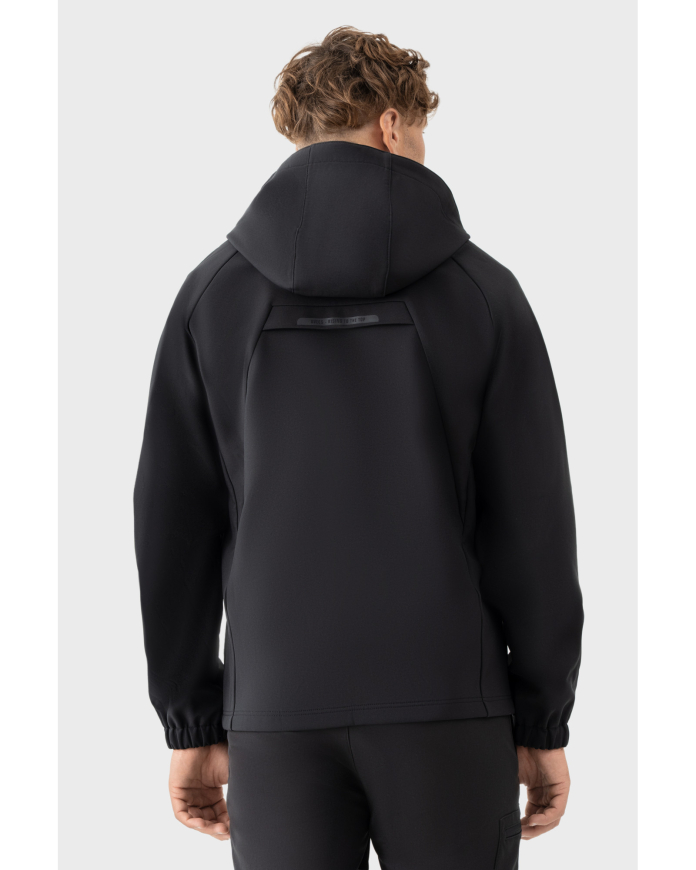 Вітровка AVECS чорна з матеріалу Softshel 50559/1 - Зображення №4