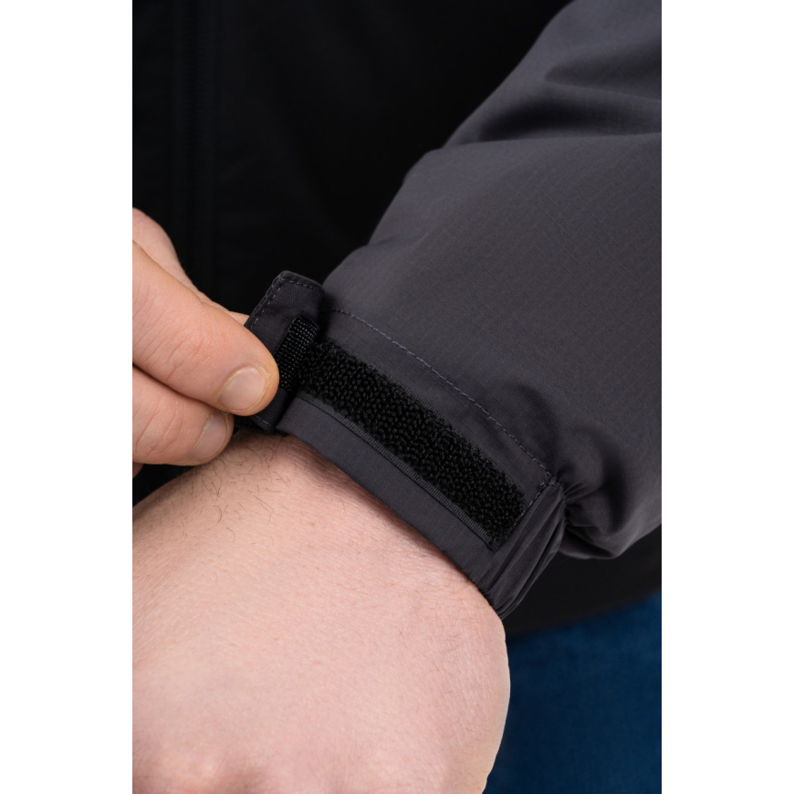 Куртка  чоловіча AVECS сіра на мікрофлісі  50565/17 - Зображення №4