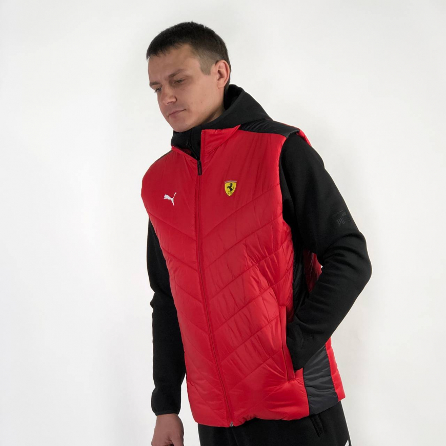 Жилет чоловічий PUMA Ferrari Race Padded Vest 53167302 - Зображення