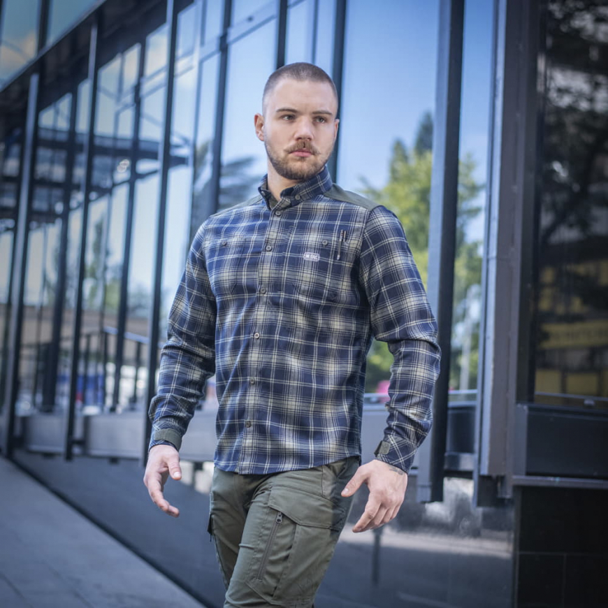Сорочка  M-TAC Redneck Shirt Olive/Navy Blue  20072001 - Зображення №3