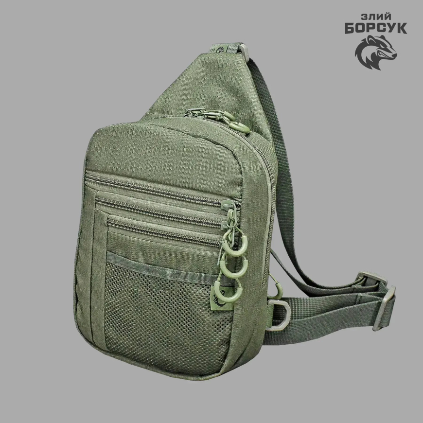 Сумка слінг "Net" (Олива, Rip-stop)  Злий Борсук   4.3-0483 - Зображення